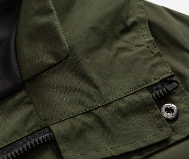 Fishtail Windproof Military Parka-Green