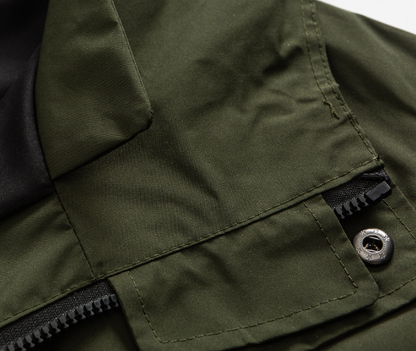 Fishtail Windproof Military Parka-Green