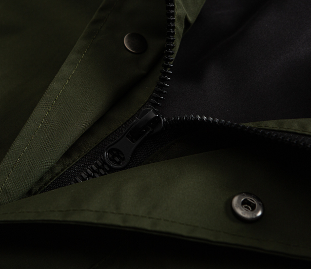 Fishtail Windproof Military Parka-Green