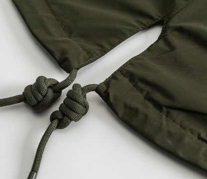 Fishtail Windproof Military Parka-Green