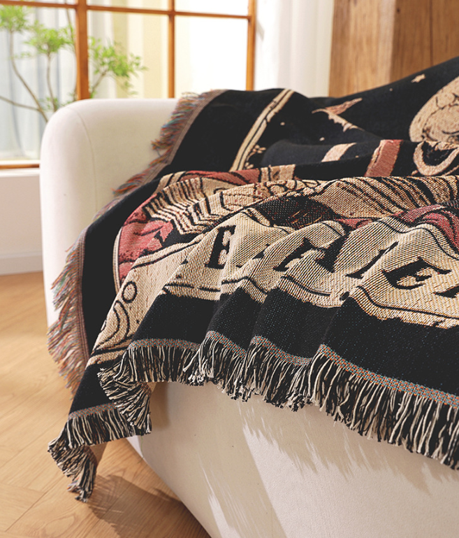 Home Decor Tapestry-Zen Meditation with Skeleton