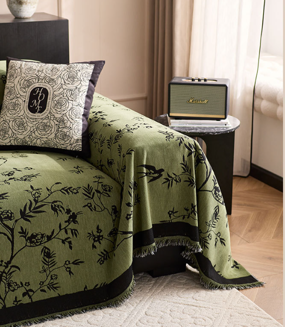 Home Decor Blanket-Swallow Shadow - Coffee
