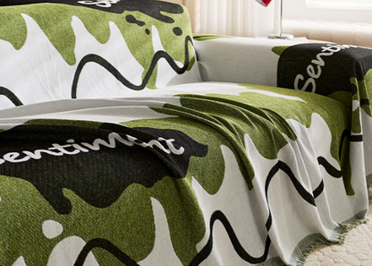 Home Decor Blanket-Wander Chenille - Coffee