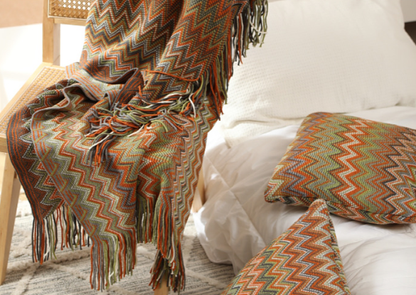 Home Decor Blanket-Orange Tangerine