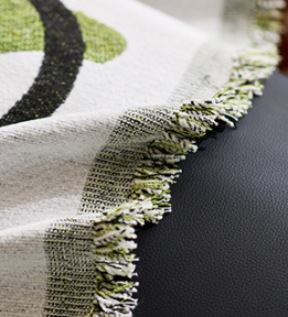 Home Decor Blanket-Wander Chenille - Green