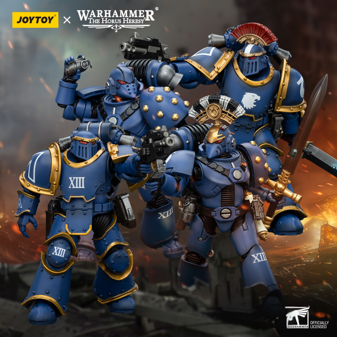 Ultramarines Legion MKIII & MKVI Tactical Squad - Warhammer "The Horus Heresy" Action Figure By JOYTOY