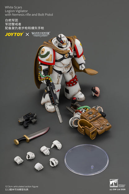 White Scars Legion Vigilator with Nemesis rifle and Bolt Pistol - Warhammer "The Horus Heresy" 1/18 Action Figure By JOYTOY