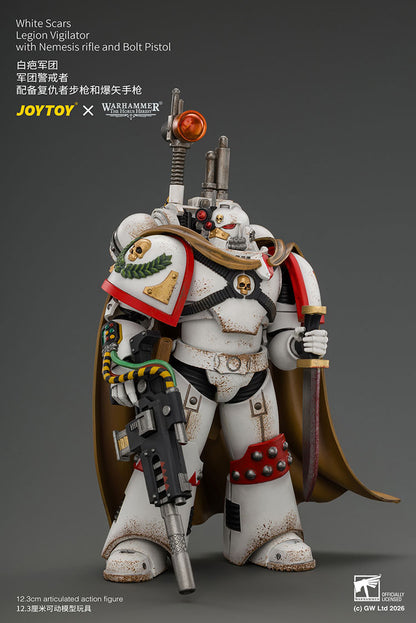 White Scars Legion Vigilator with Nemesis rifle and Bolt Pistol - Warhammer "The Horus Heresy" 1/18 Action Figure By JOYTOY