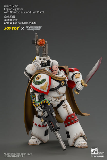 White Scars Legion Vigilator with Nemesis rifle and Bolt Pistol - Warhammer "The Horus Heresy" 1/18 Action Figure By JOYTOY