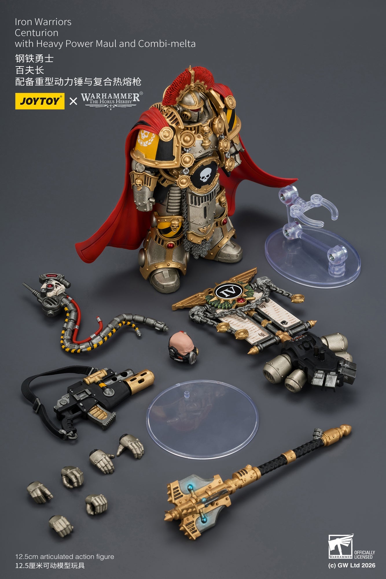 Iron Warriors Centurion - Primarch-Warhammer 40k 1/18 Action Figure By JOYTOY
