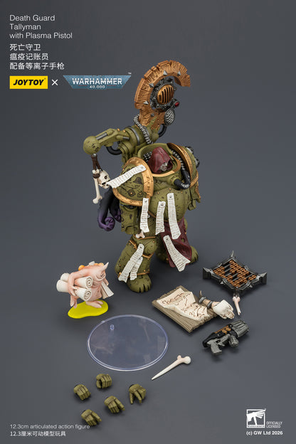 Death Guard Biologus Putrifier & Death Guard Tallyman - "Warhammer 40,000” 1/18 Action Figure By JOYTOY