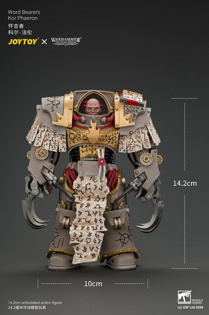 Word Bearers Kor Phaeron with Patriarch's Claws - "The Horus Heresy" Warhammer 1/18 Action Figure By JOYTOY