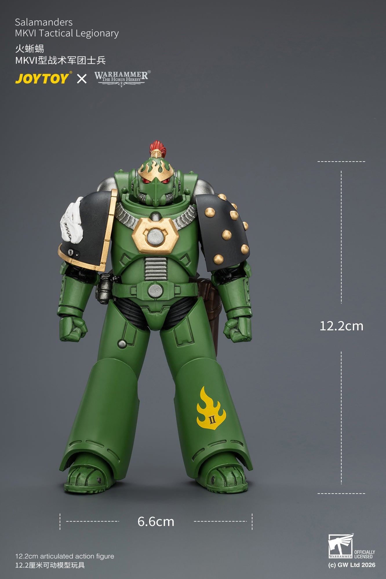 Salamanders MK III Tactical Legionary & MKVI Tactical Legionary - "The Horus Heresy" Warhammer 40k 1/18 Action Figure By JOYTOY