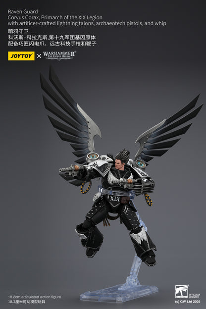 Raven Guard Corvus Corax, Primarch of the XIX Legion - Warhammer "The Horus Heresy" 1/18 Action Figure By JOYTOY