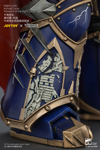 Night Lords Konrad Curze Primarch of the Night Lords Legion - "The Horus Heresy" Warhammer 30k 1/18 Action Figure By JOYTOY