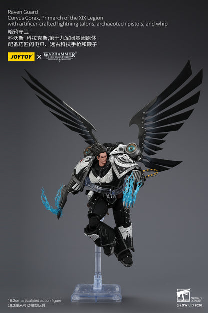 Raven Guard Corvus Corax, Primarch of the XIX Legion - Warhammer "The Horus Heresy" 1/18 Action Figure By JOYTOY