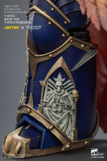 Night Lords Konrad Curze Primarch of the Night Lords Legion - "The Horus Heresy" Warhammer 30k 1/18 Action Figure By JOYTOY