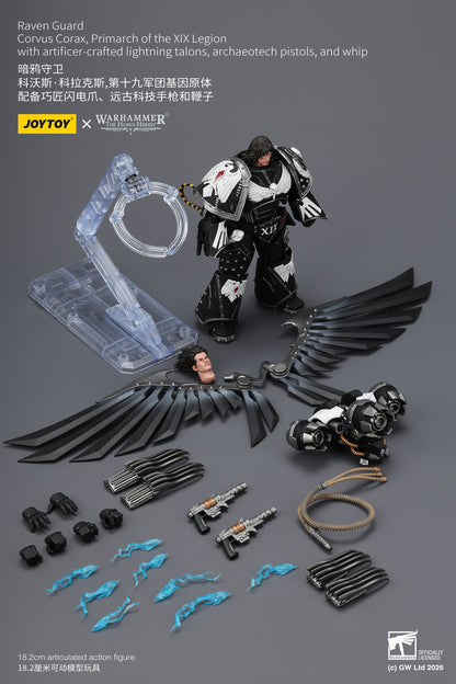 Raven Guard Corvus Corax, Primarch of the XIX Legion - Warhammer "The Horus Heresy" 1/18 Action Figure By JOYTOY