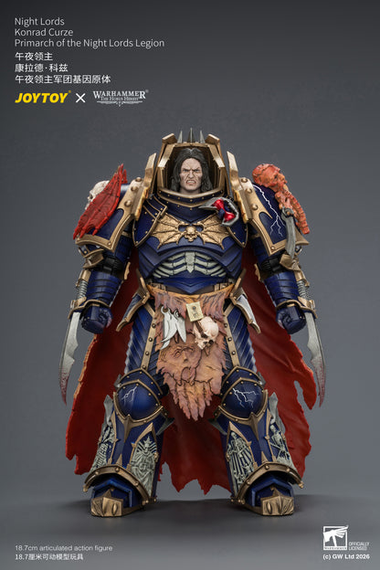 Night Lords Konrad Curze Primarch of the Night Lords Legion - "The Horus Heresy" Warhammer 30k 1/18 Action Figure By JOYTOY