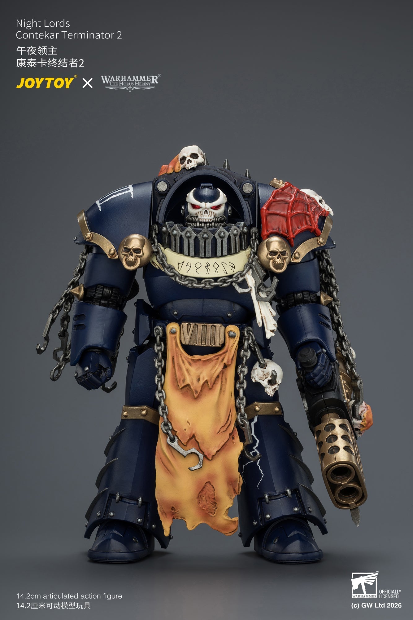 Night Lords Contekar Terminator Dissident & Contekar Terminator - "The Horus Heresy" Primarch-Warhammer 40k 1/18 Action Figure By JOYTOY