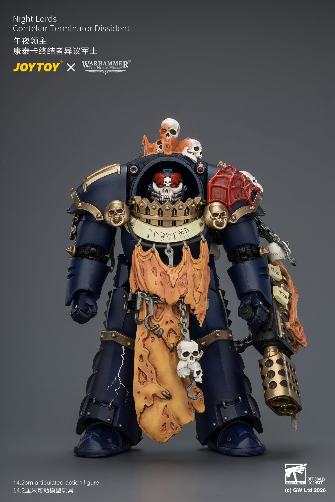 Night Lords Contekar Terminator Dissident & Contekar Terminator - "The Horus Heresy" Primarch-Warhammer 40k 1/18 Action Figure By JOYTOY
