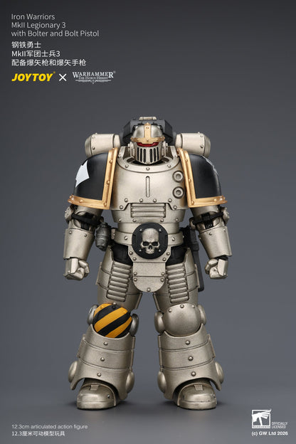 Iron Warriors Mkll Tactical Sergeant & Legionary - Primarch-Warhammer 40k 1/18 Action Figure By JOYTOY
