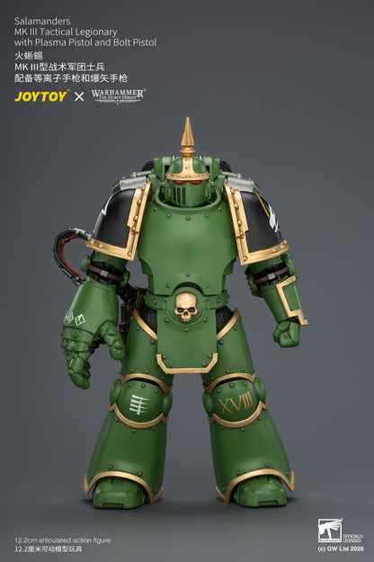 Salamanders MK III Tactical Legionary & MKVI Tactical Legionary - "The Horus Heresy" Warhammer 40k 1/18 Action Figure By JOYTOY