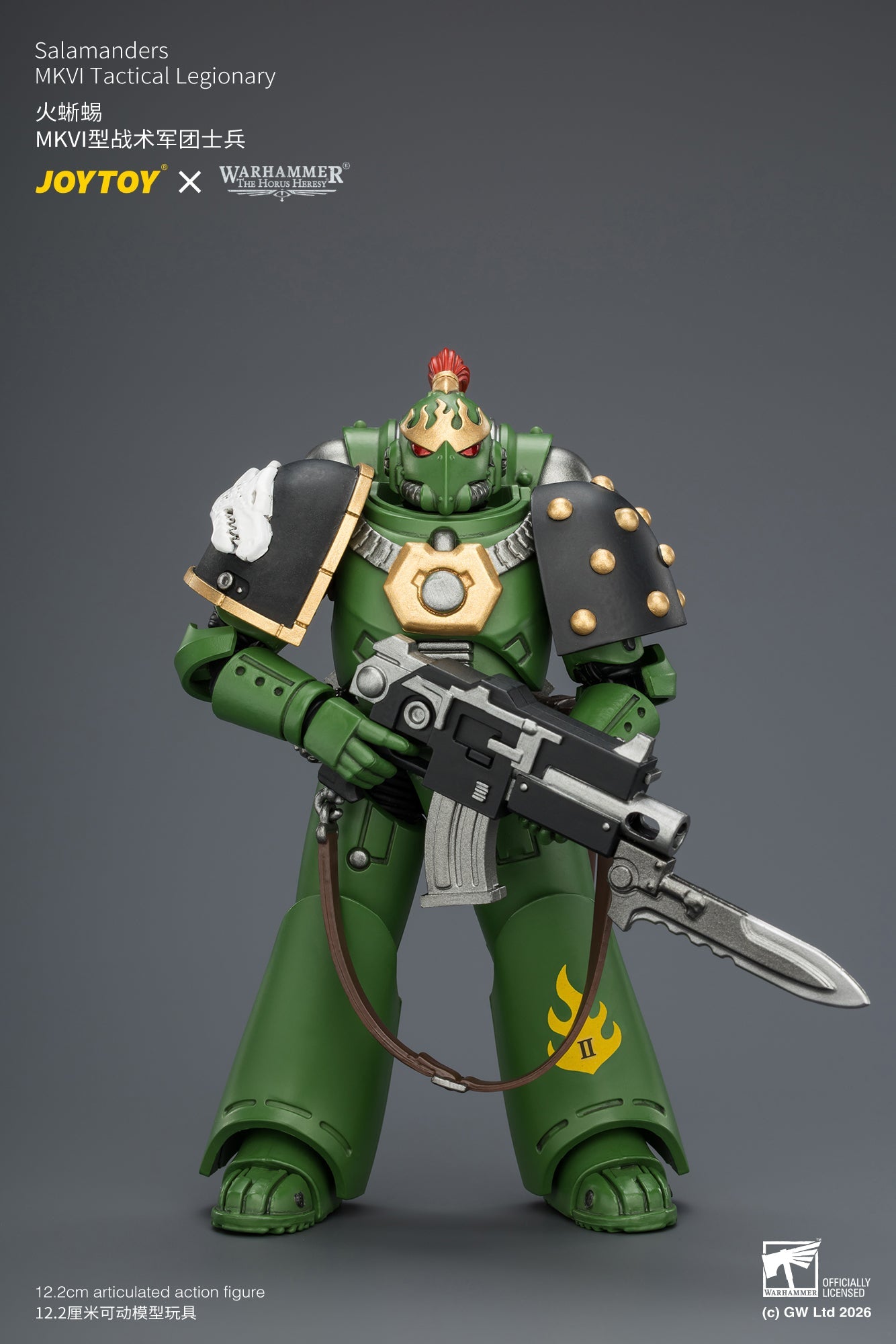 Salamanders MK III Tactical Legionary & MKVI Tactical Legionary - "The Horus Heresy" Warhammer 40k 1/18 Action Figure By JOYTOY