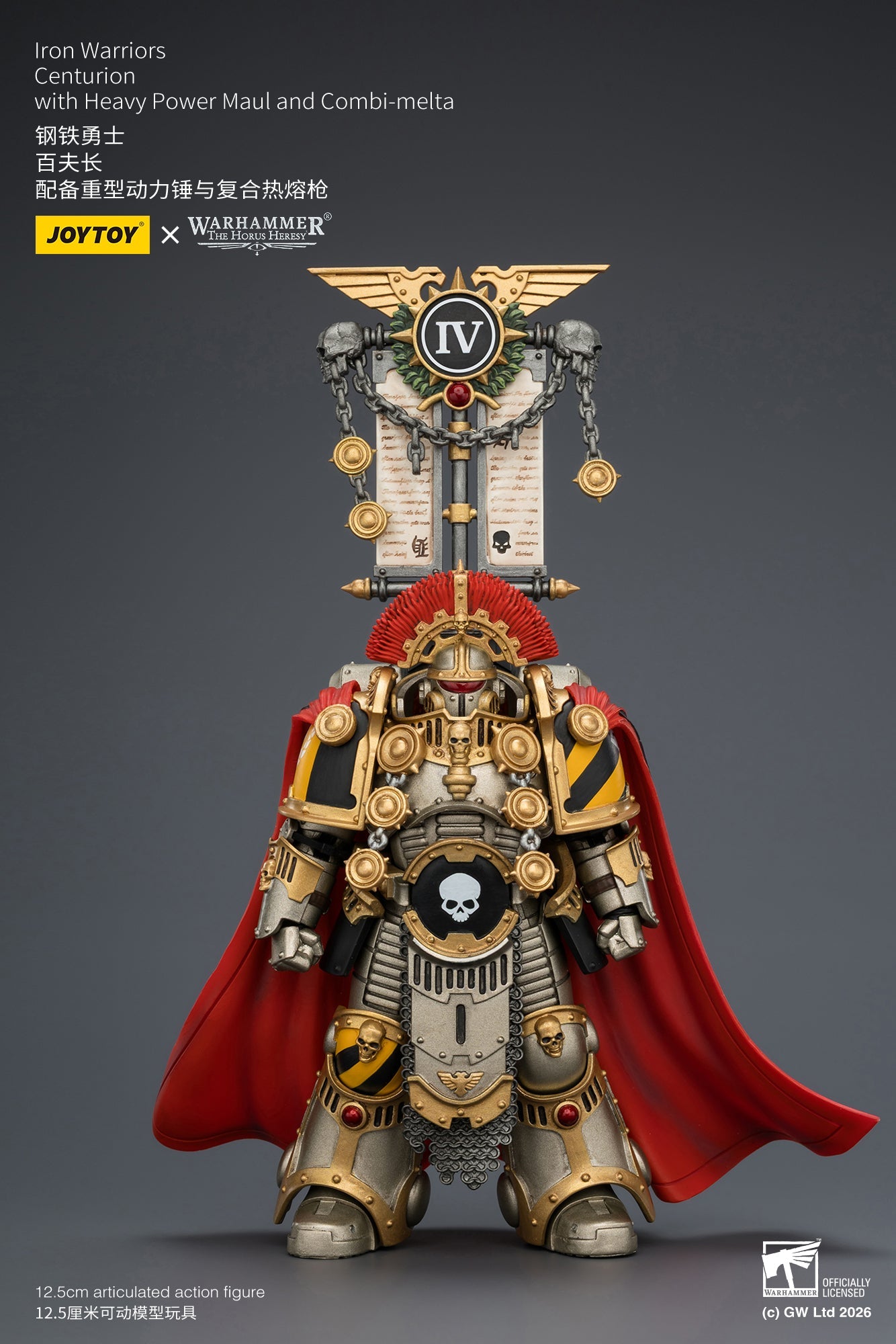 Iron Warriors Centurion - Primarch-Warhammer 40k 1/18 Action Figure By JOYTOY