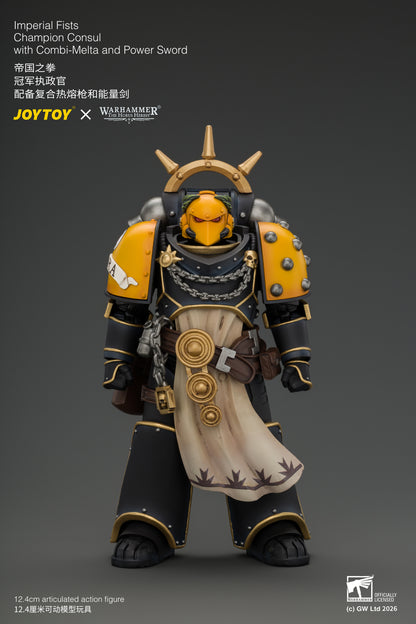Imperial Fists Champion Consul with Combi-Melta and Power Sword - Warhammer "The Horus Heresy" 1/18 Action Figure By JOYTOY