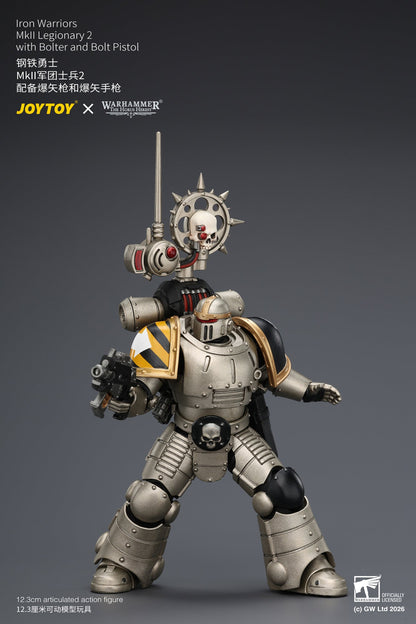 Iron Warriors Mkll Tactical Sergeant & Legionary - Primarch-Warhammer 40k 1/18 Action Figure By JOYTOY