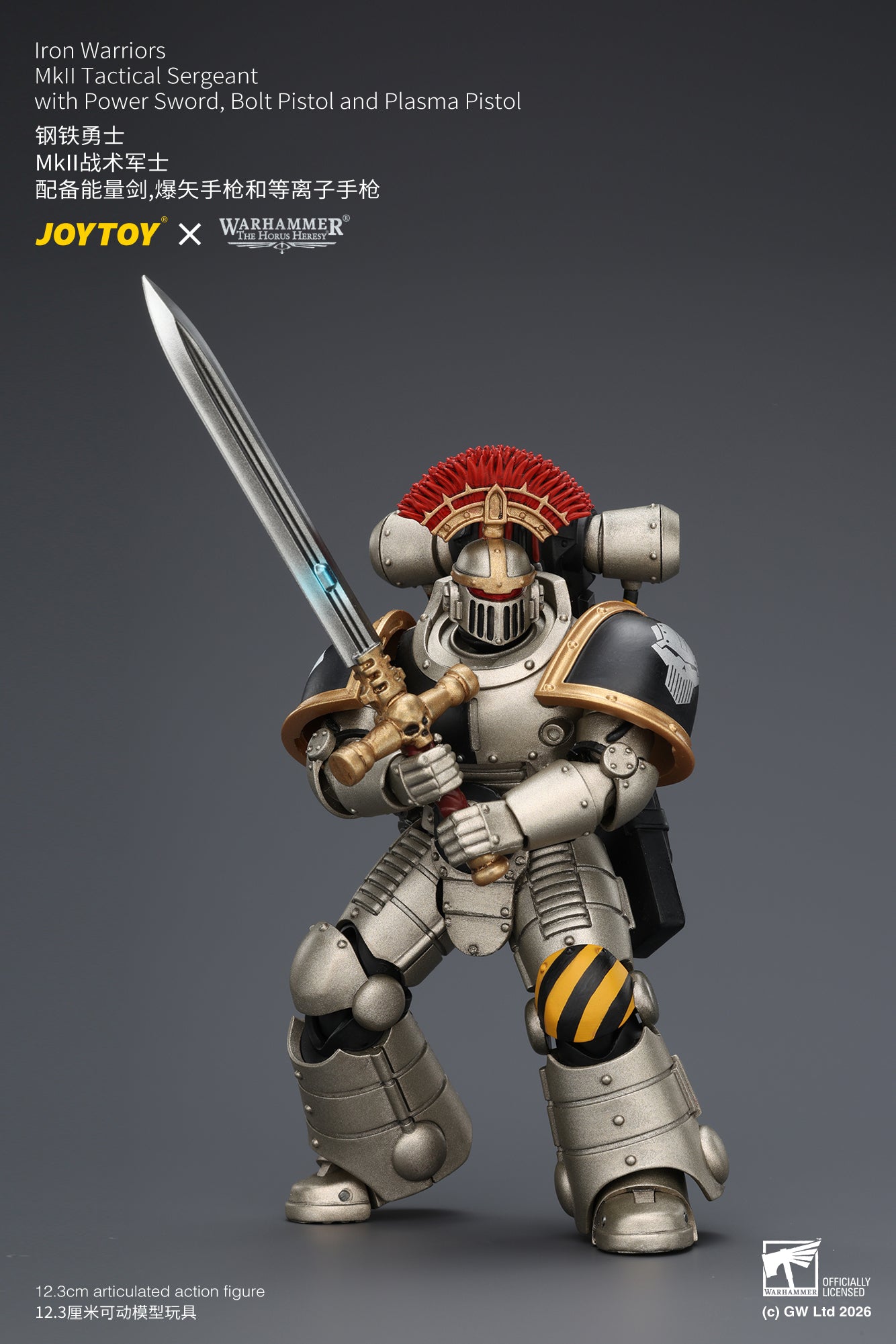 Iron Warriors Mkll Tactical Sergeant & Legionary - Primarch-Warhammer 40k 1/18 Action Figure By JOYTOY