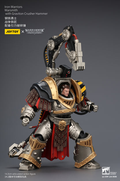 Iron Warriors Legion Praevian with Bolt Pistol & Warsmithwith  Graviton Crusher Hammer- "The Horus Heresy” 1/18 Action Figure By JOYTOY