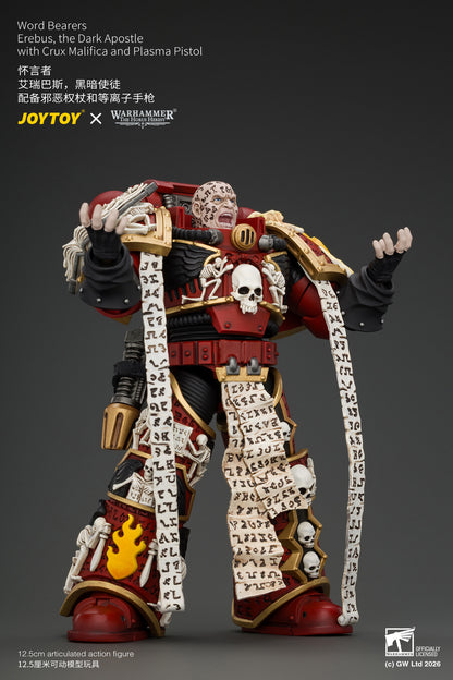 Word Bearers Erebus, the Dark Apostle & MkVI Tactical Sergeant - Warhammer "The Horus Heresy" 1/18 Action Figure By JOYTOY