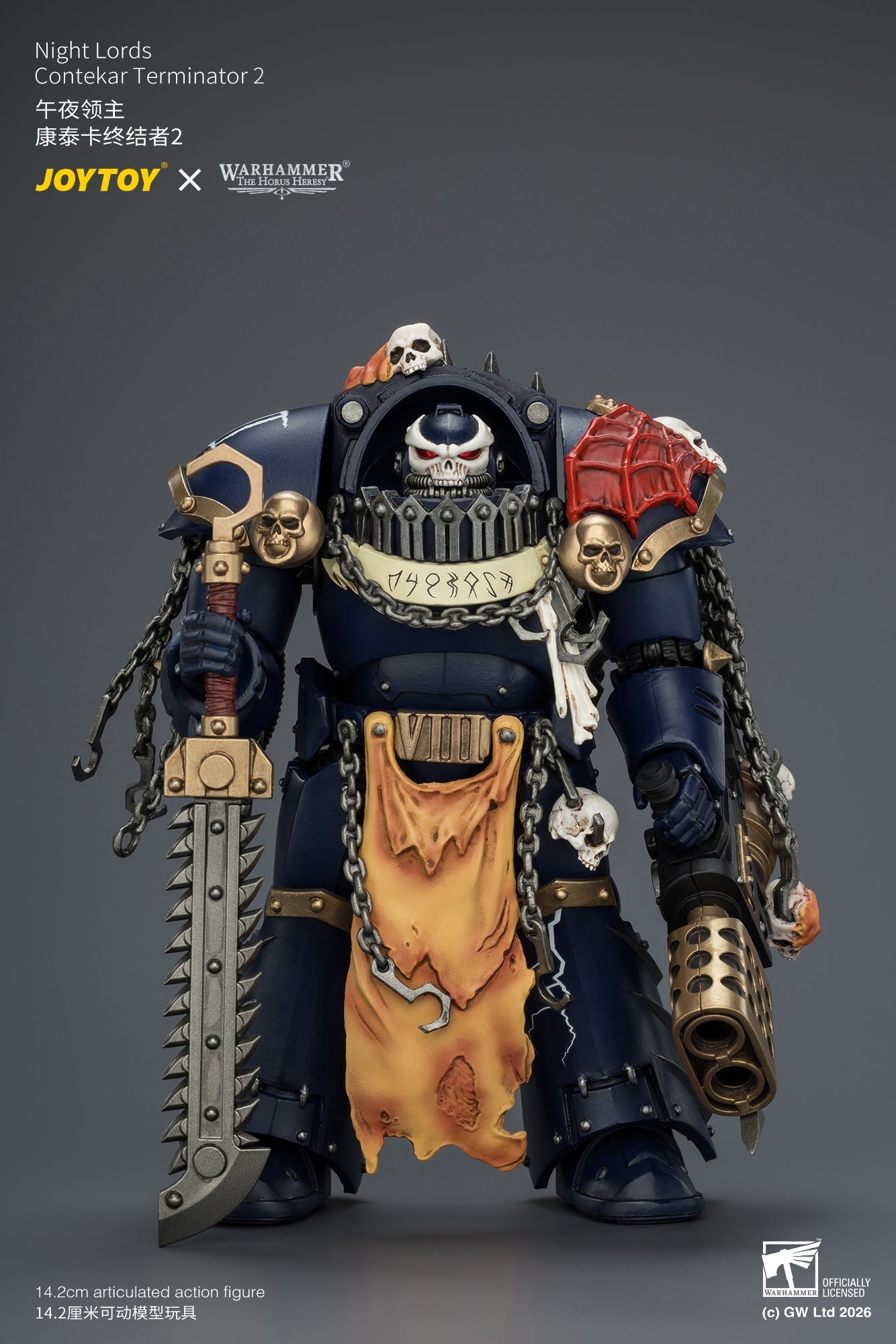 Night Lords Contekar Terminator Dissident & Contekar Terminator - "The Horus Heresy" Primarch-Warhammer 40k 1/18 Action Figure By JOYTOY