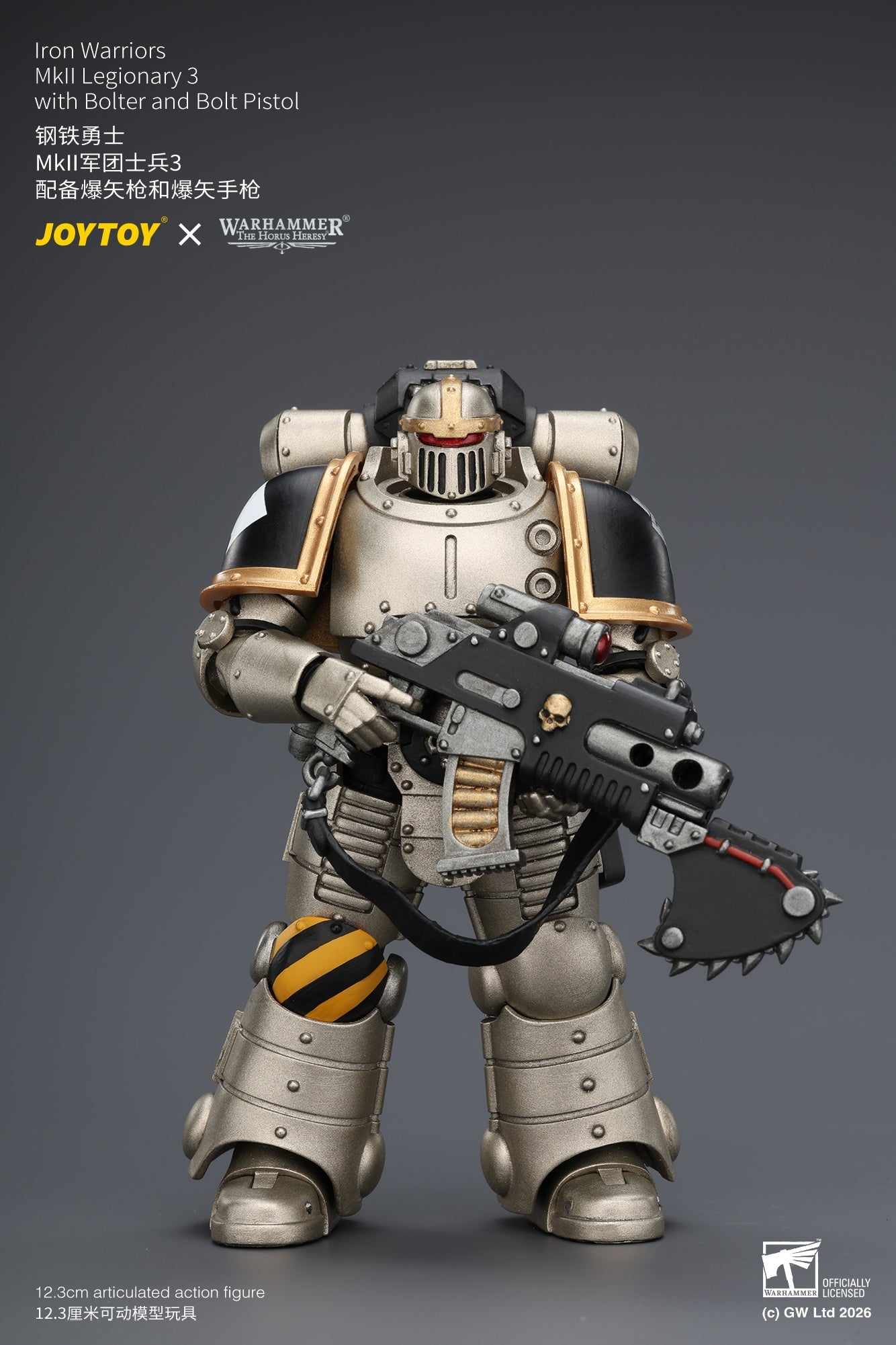 Iron Warriors Mkll Tactical Sergeant & Legionary - Primarch-Warhammer 40k 1/18 Action Figure By JOYTOY