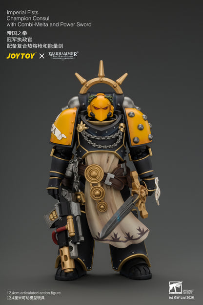 Imperial Fists Champion Consul with Combi-Melta and Power Sword - Warhammer "The Horus Heresy" 1/18 Action Figure By JOYTOY