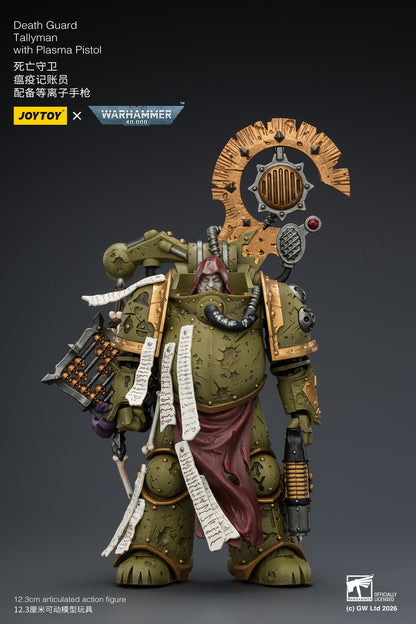 Death Guard Biologus Putrifier & Death Guard Tallyman - "Warhammer 40,000” 1/18 Action Figure By JOYTOY