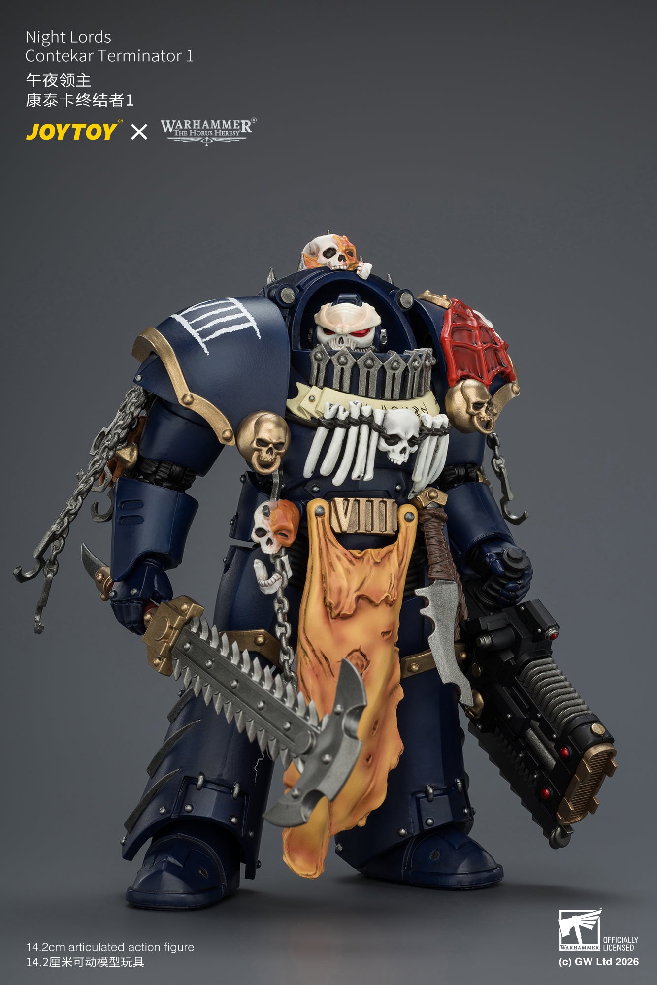 Night Lords Contekar Terminator Dissident & Contekar Terminator - "The Horus Heresy" Primarch-Warhammer 40k 1/18 Action Figure By JOYTOY