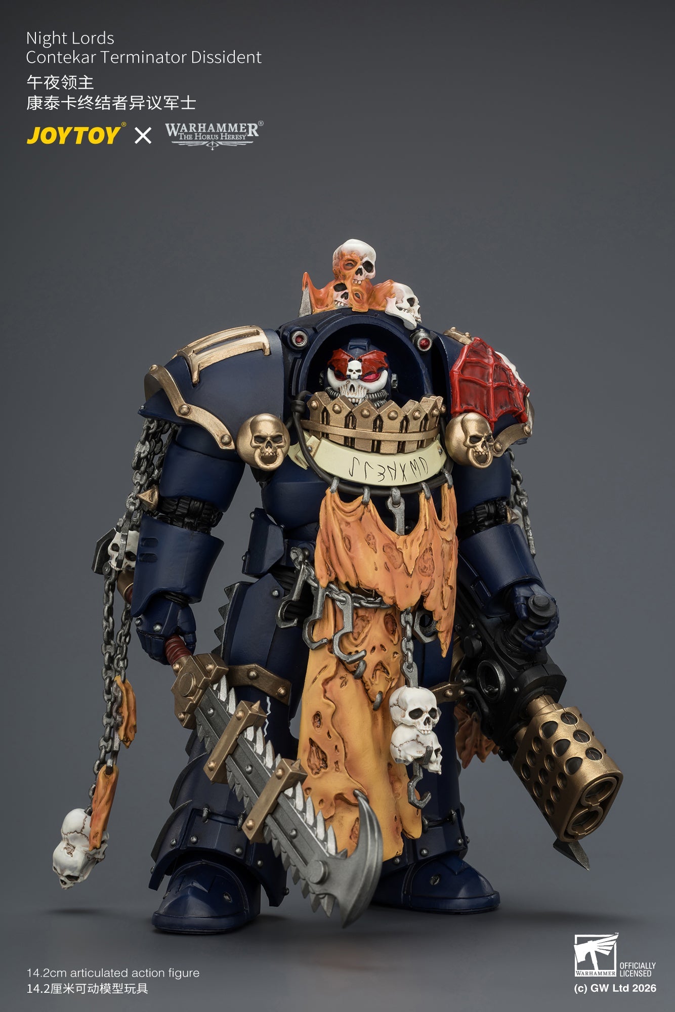 Night Lords Contekar Terminator Dissident & Contekar Terminator - "The Horus Heresy" Primarch-Warhammer 40k 1/18 Action Figure By JOYTOY