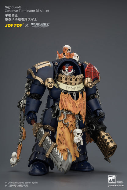 Night Lords Contekar Terminator Dissident & Contekar Terminator - "The Horus Heresy" Primarch-Warhammer 40k 1/18 Action Figure By JOYTOY