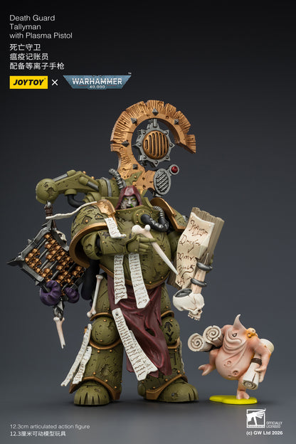 Death Guard Biologus Putrifier & Death Guard Tallyman - "Warhammer 40,000” 1/18 Action Figure By JOYTOY