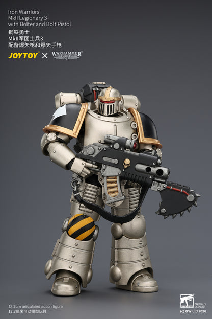 Iron Warriors Mkll Tactical Sergeant & Legionary - Primarch-Warhammer 40k 1/18 Action Figure By JOYTOY