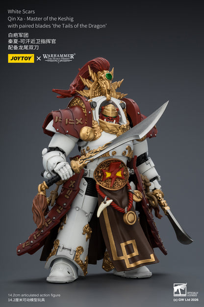 White Scars Qin Xa & Hibou Khan &Contemptor Dreadnought-Warhammer 40k 1/18 Action Figure By JOYTOY