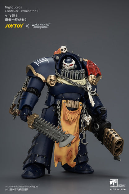 Night Lords Contekar Terminator Dissident & Contekar Terminator - "The Horus Heresy" Primarch-Warhammer 40k 1/18 Action Figure By JOYTOY