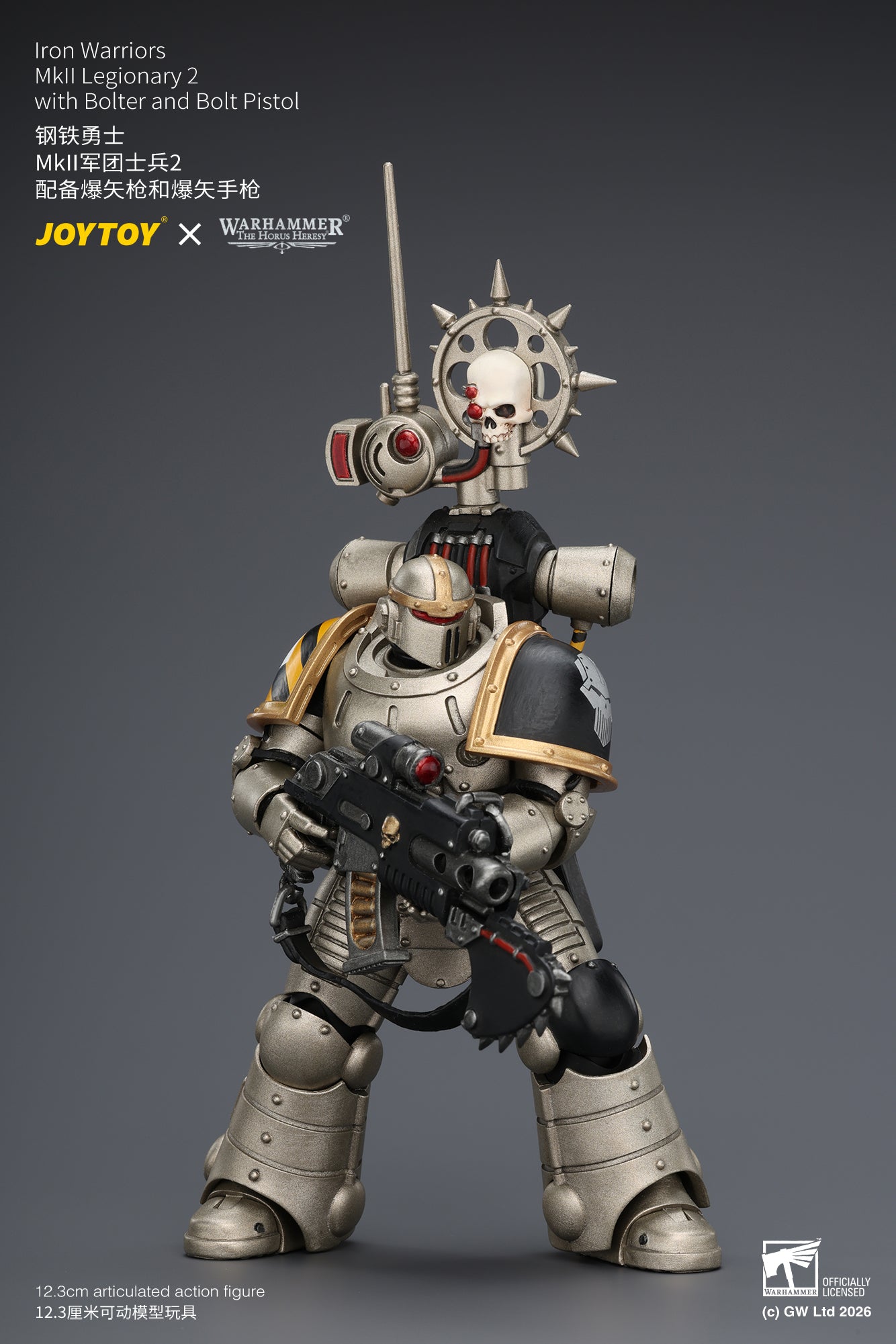 Iron Warriors Mkll Tactical Sergeant & Legionary - Primarch-Warhammer 40k 1/18 Action Figure By JOYTOY