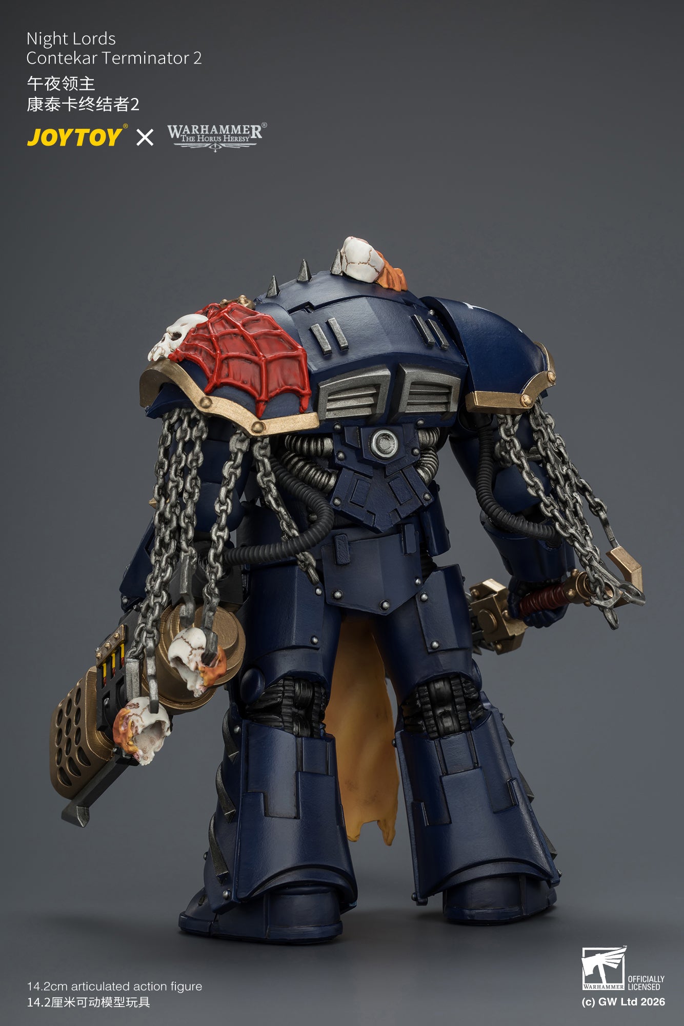 Night Lords Contekar Terminator Dissident & Contekar Terminator - "The Horus Heresy" Primarch-Warhammer 40k 1/18 Action Figure By JOYTOY