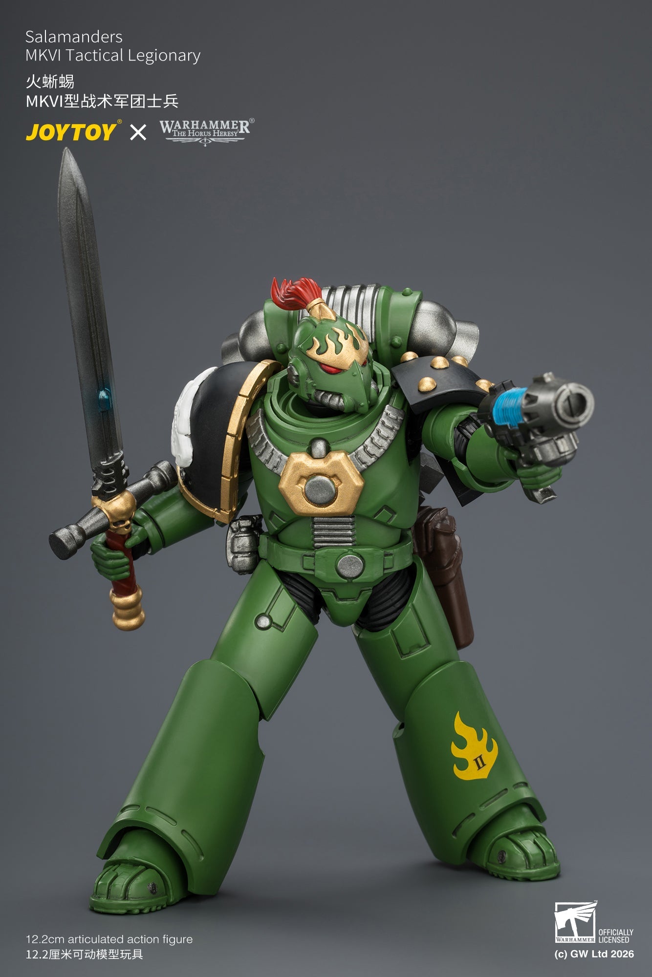 Salamanders MK III Tactical Legionary & MKVI Tactical Legionary - "The Horus Heresy" Warhammer 40k 1/18 Action Figure By JOYTOY