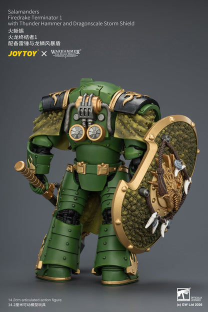 Salamanders Firedrake Terminator 1 & Terminator 2 - "The Horus Heresy" Warhammer 40k 1/18 Action Figure By JOYTOY