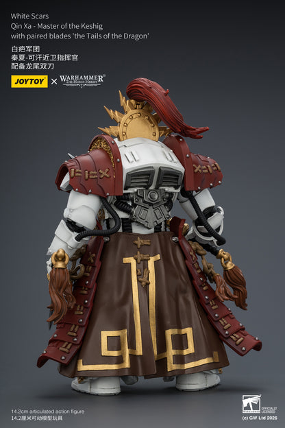 White Scars Qin Xa & Hibou Khan &Contemptor Dreadnought-Warhammer 40k 1/18 Action Figure By JOYTOY